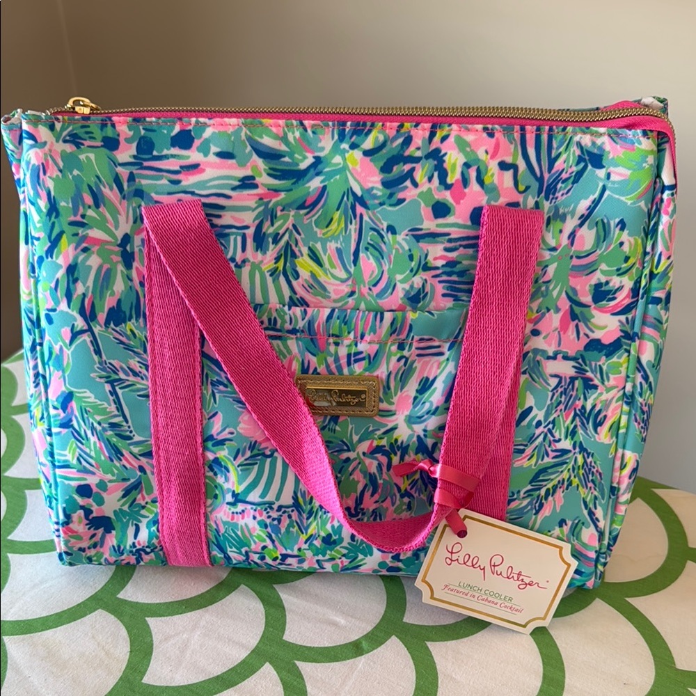 Lilly Pulitzer Pink and Blue Women's Bag